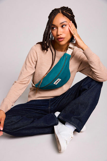 Olivia Peacock Blue Fanny Pack