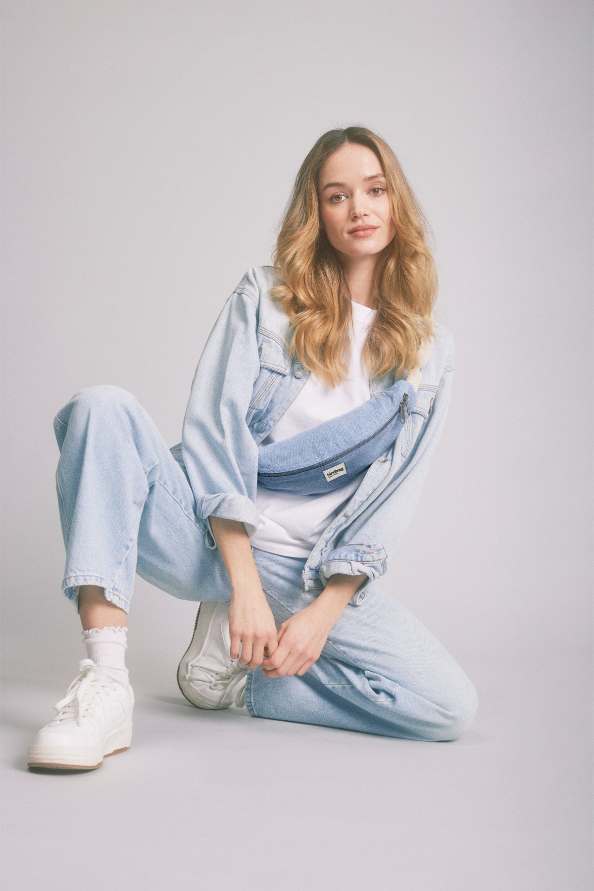 Olivia Denim Blue Belt Bag