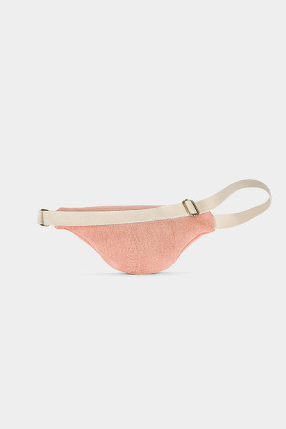 Olivia Coral Pink Terry bum bag