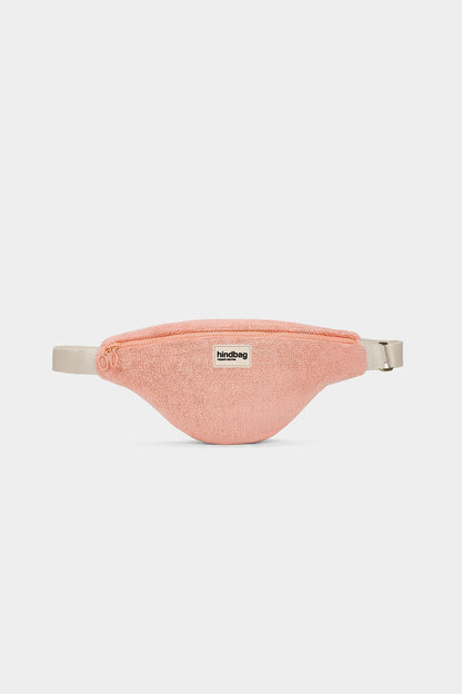 Olivia Coral Pink Terry bum bag