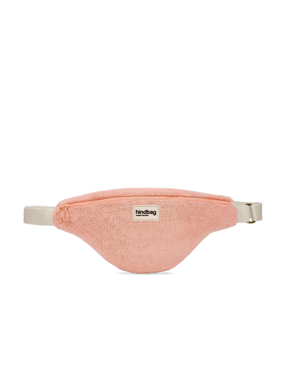 Olivia Coral Pink Terry bum bag