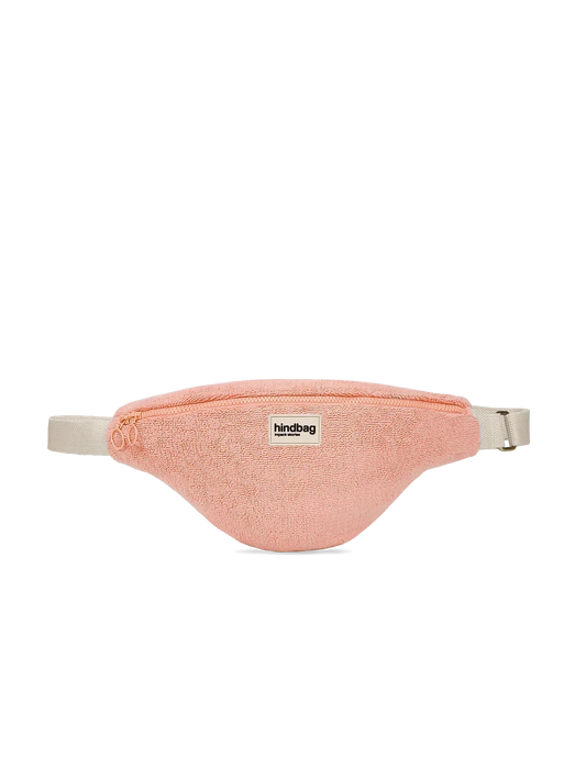 Olivia Coral Pink Terry bum bag