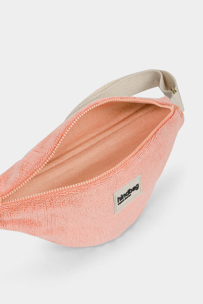 Olivia Coral Pink Terry bum bag