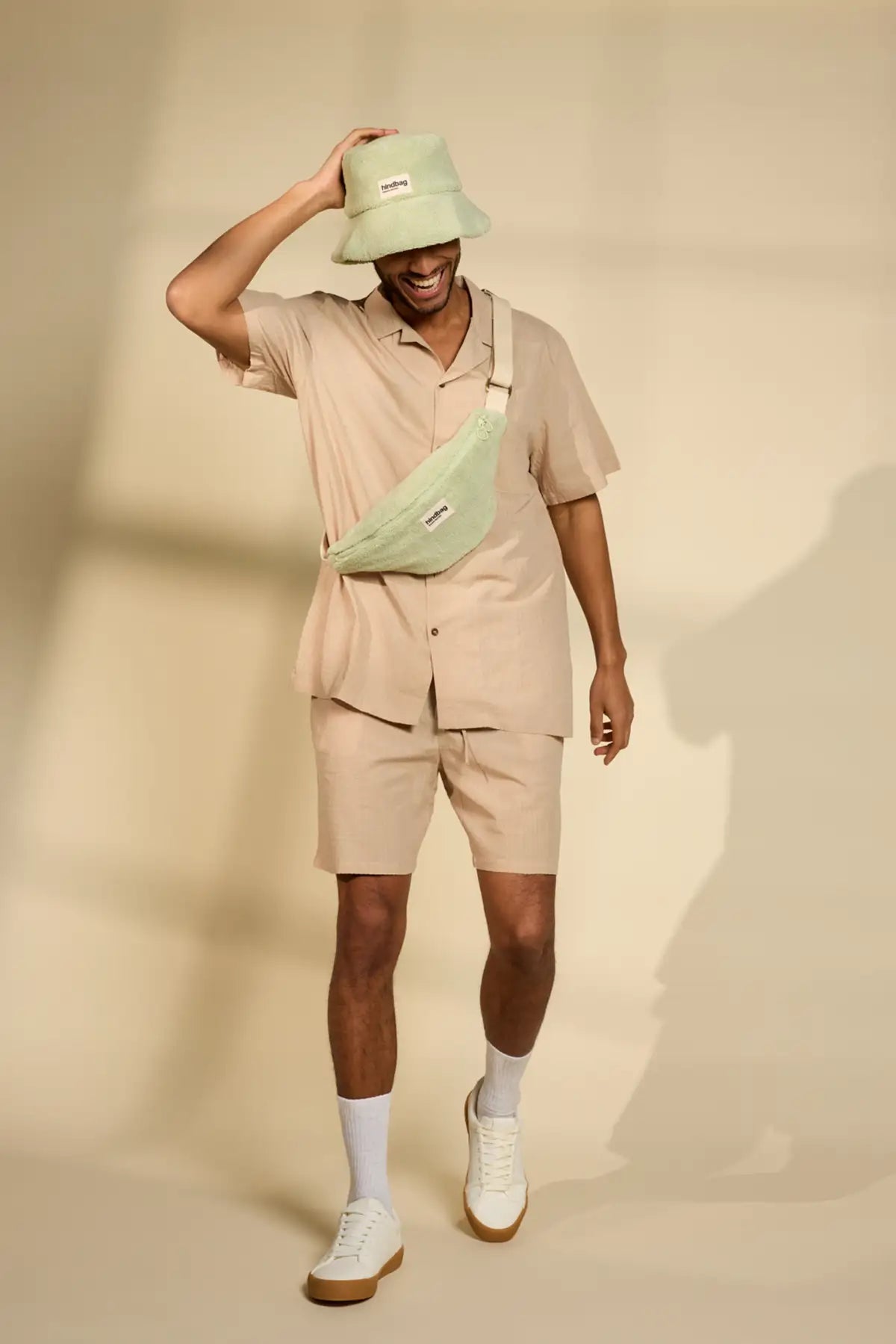 Almond green Terry bob