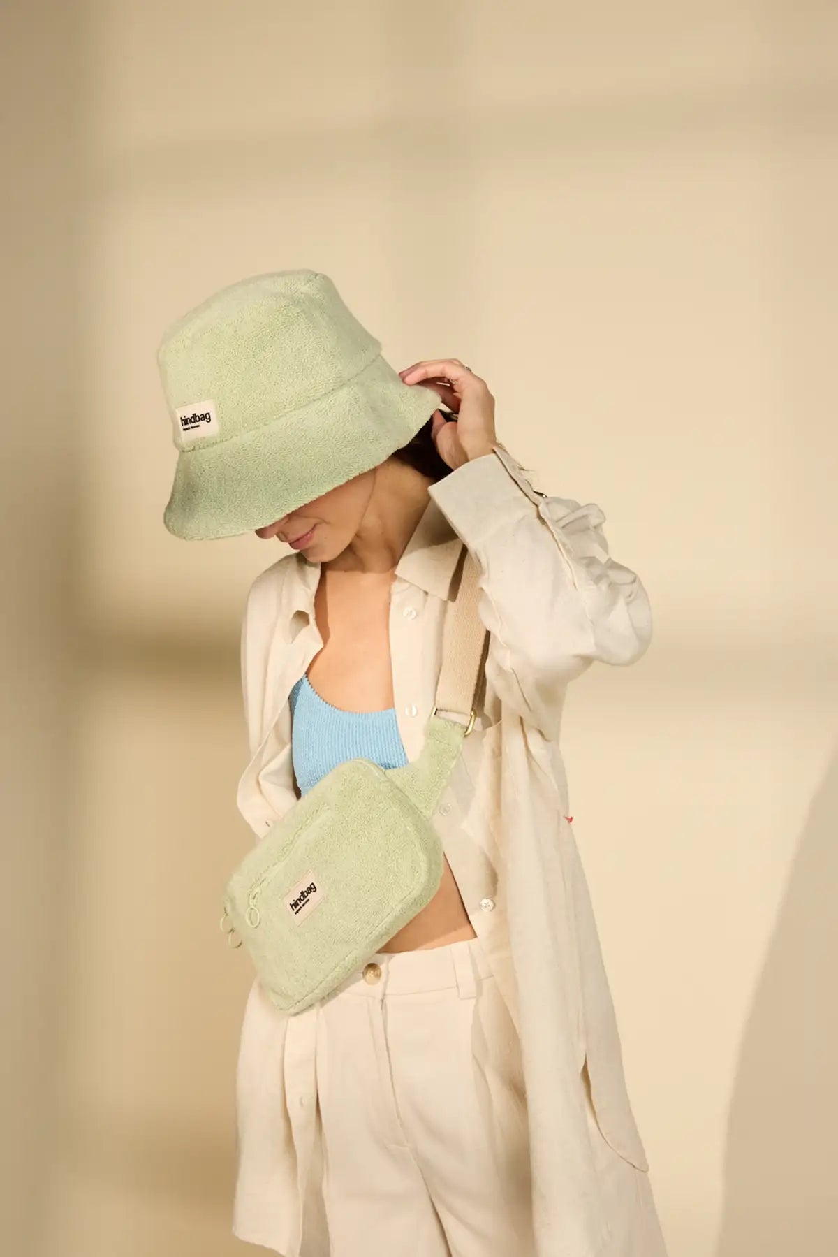 Harry Terry Almond Green bum bag