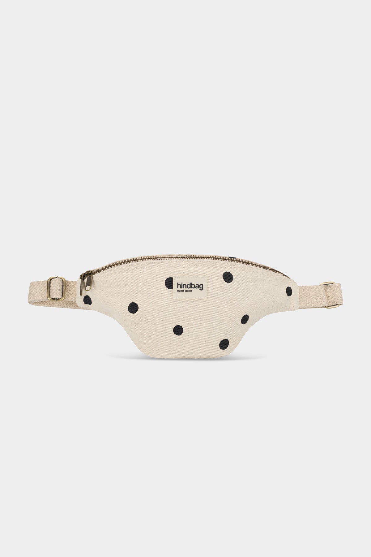 Olivia Ecru Polka Dot Belt Bag