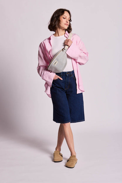 Olivia Blue Stripe Bum Bag