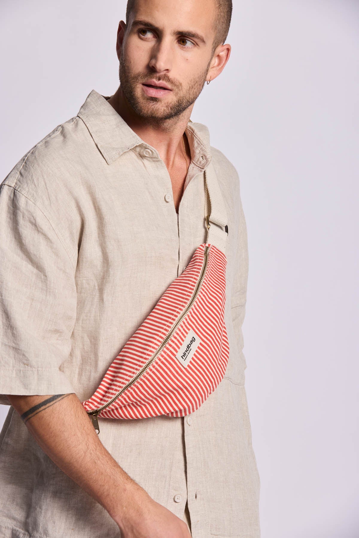 Olivia Red Stripes Bum Bag