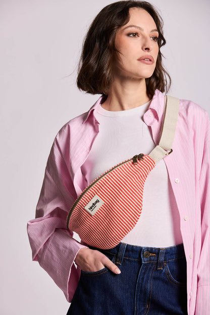 Olivia Red Stripes Bum Bag