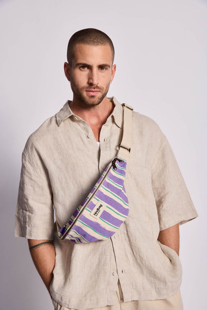Olivia Green and Parma Stripes Bum Bag