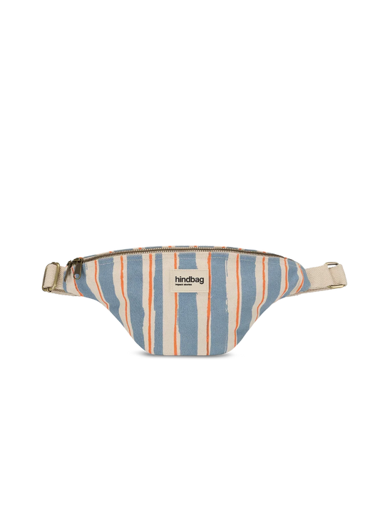 Olivia Orange and Blue Stripes bum bag