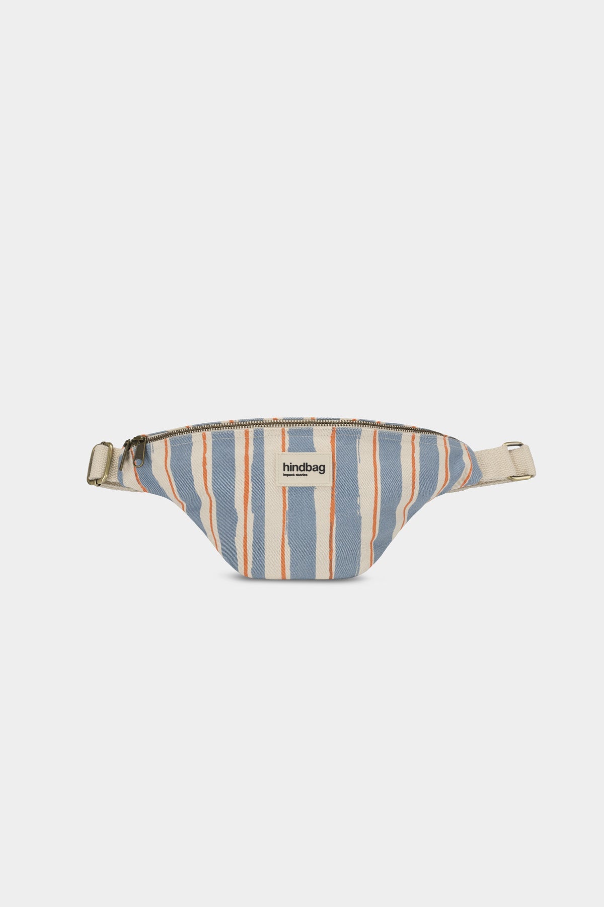 Olivia Orange and Blue Stripes bum bag