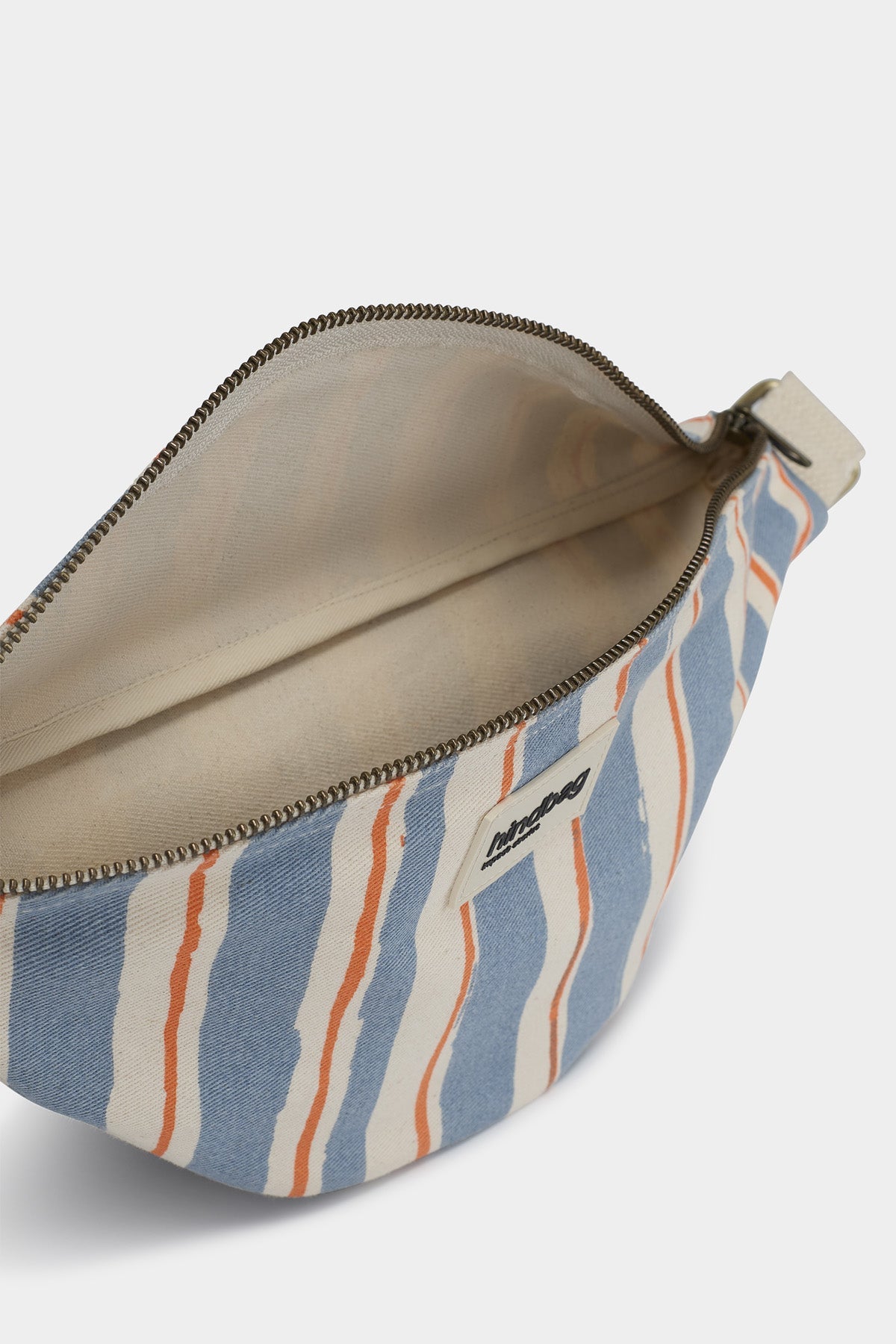 Olivia Orange and Blue Stripes bum bag
