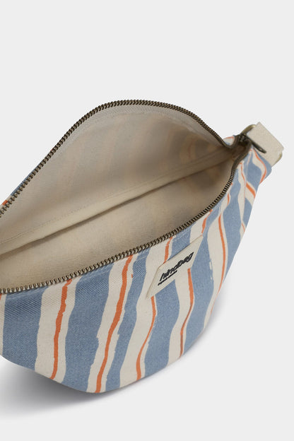 Olivia Orange and Blue Stripes bum bag