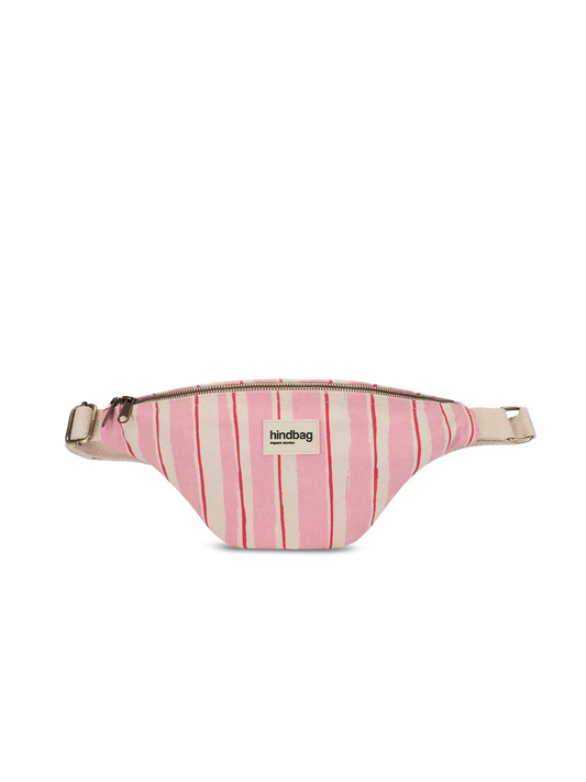 Olivia Red and Pink Stripes Bum Bag