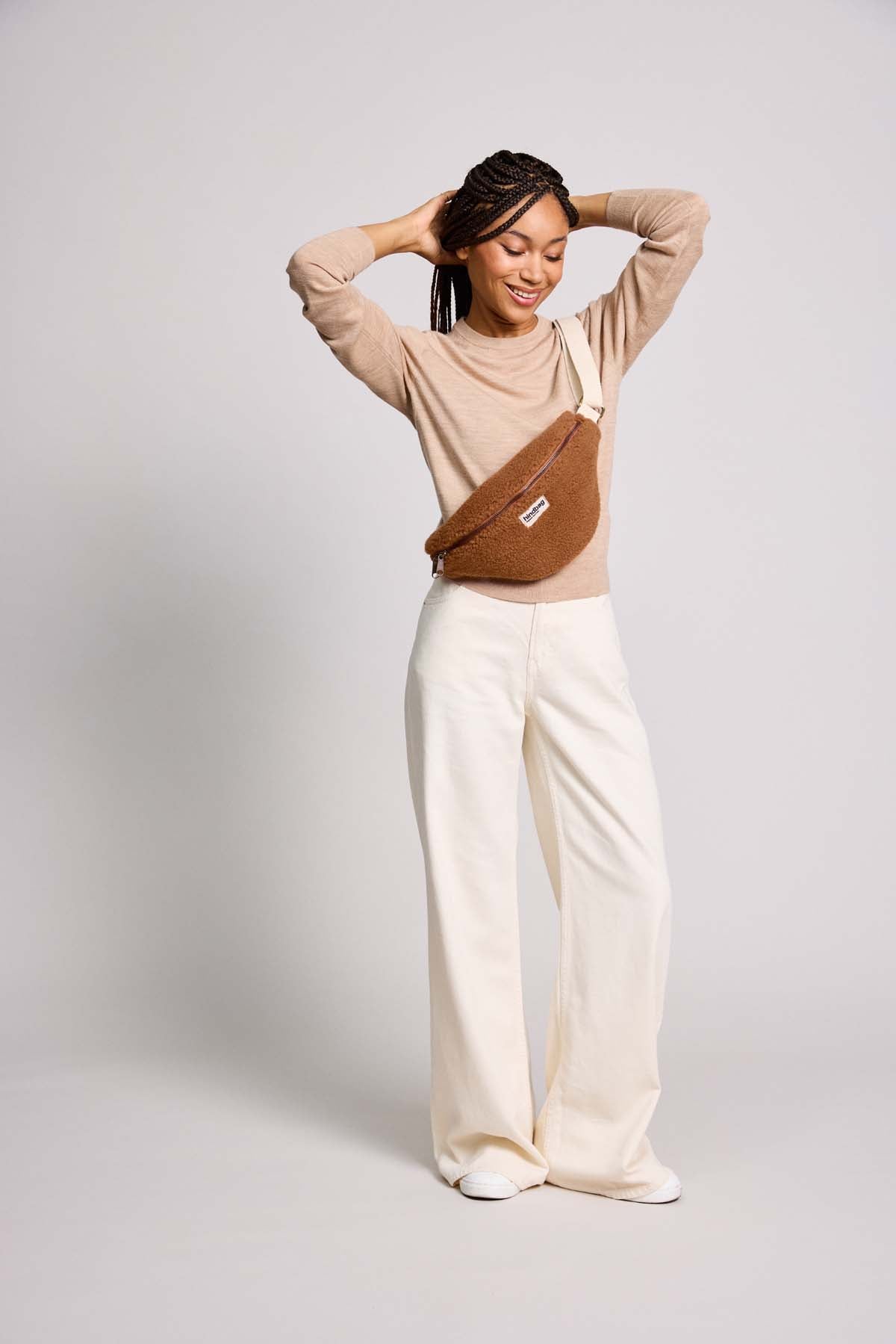 Olivia Teddy Fanny Pack in Brown