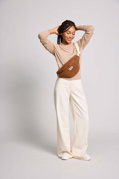 Olivia Teddy Fanny Pack in Brown