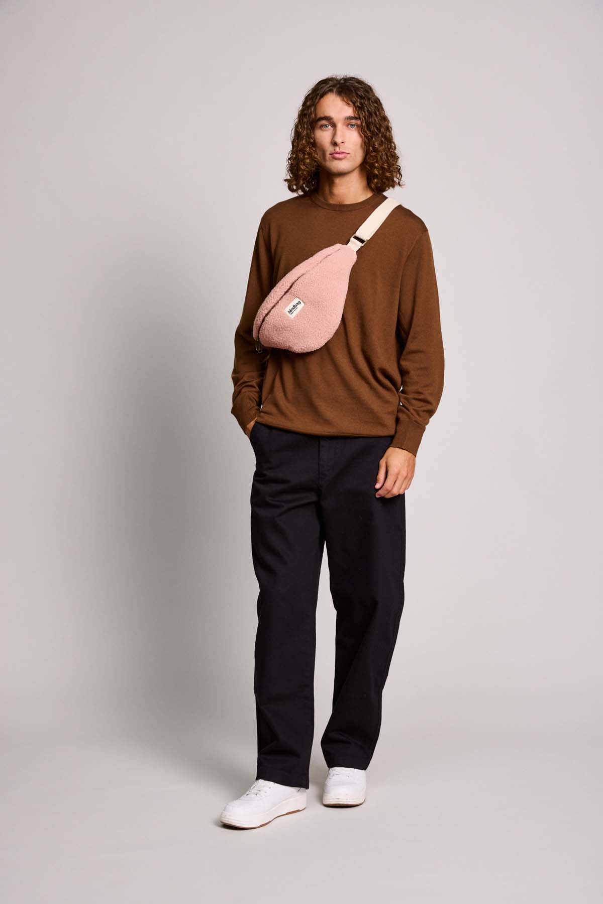 Olivia Teddy Fanny Pack in Powder Pink