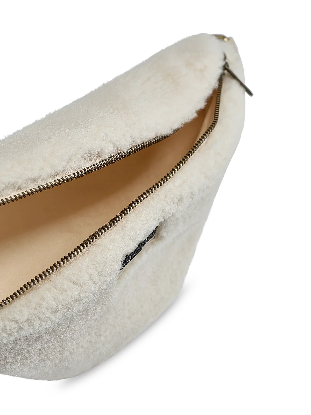 Olivia Teddy Fanny Pack in Arctic White