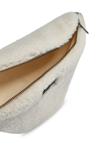 Olivia Teddy Fanny Pack in Arctic White