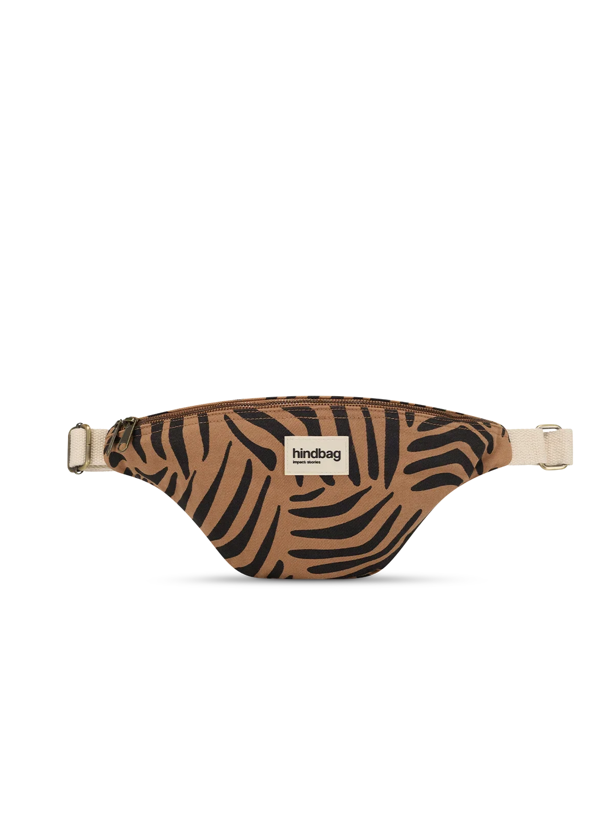 Olivia Belt Bag, Cinnamon Zebra Print