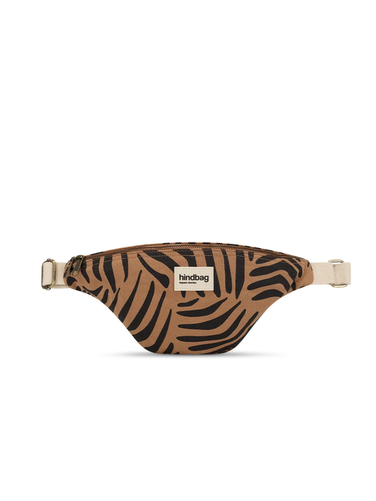 Olivia Belt Bag, Cinnamon Zebra Print