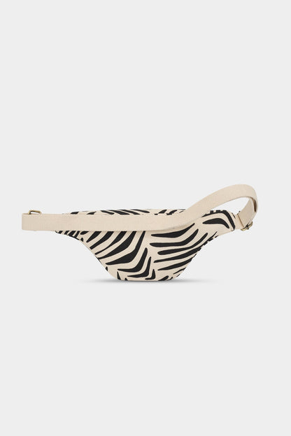 Olivia Ecru Zebra Belt Bag