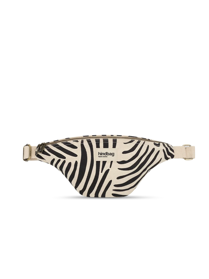Olivia Ecru Zebra Belt Bag