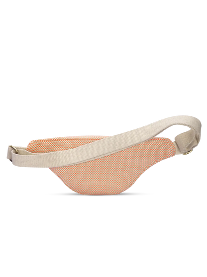 Olivia coral braided bum bag