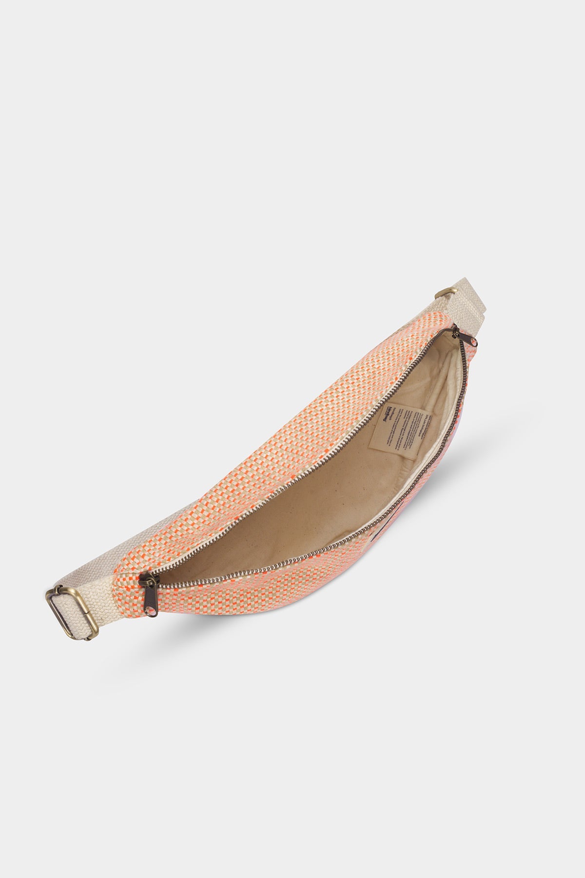 Olivia coral braided bum bag