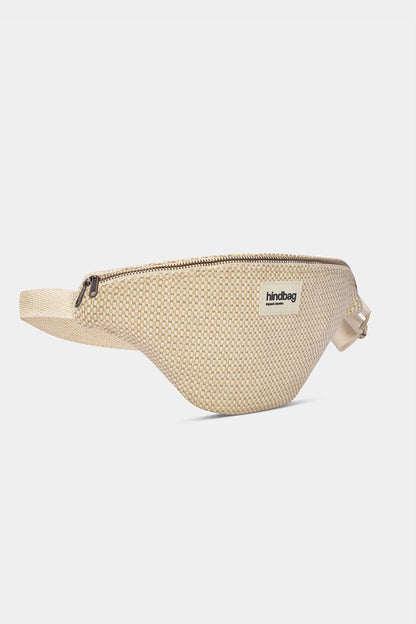 Olivia nude braided bum bag