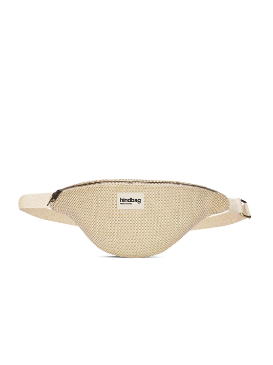 Olivia nude braided bum bag