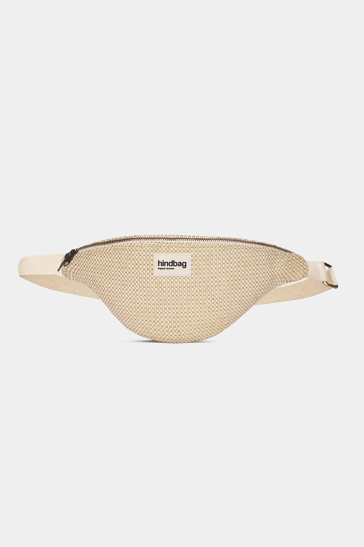 Olivia nude braided bum bag