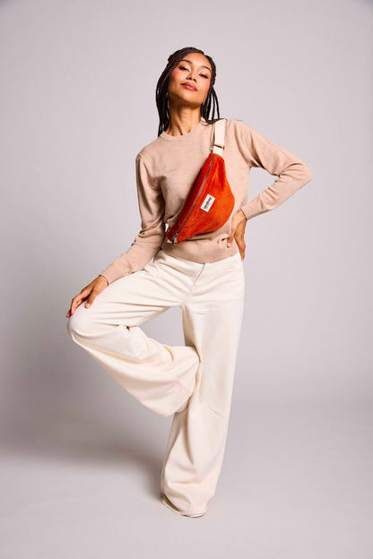 Olivia Velvet Brick Fanny Pack