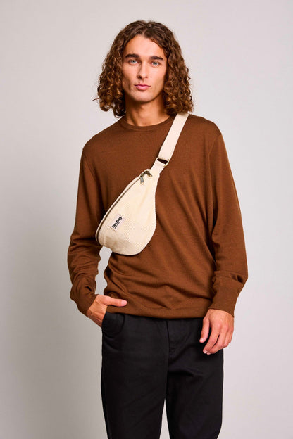 Olivia cream corduroy Bum bag