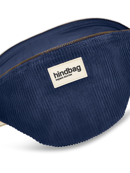 Olivia Navy Velvet Fanny Pack