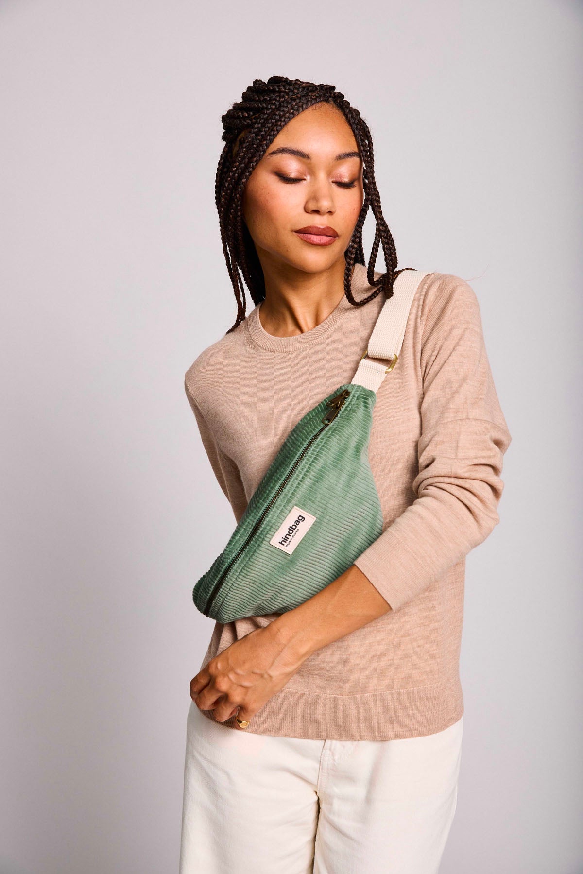 Olivia Velvet Water Green Fanny Pack