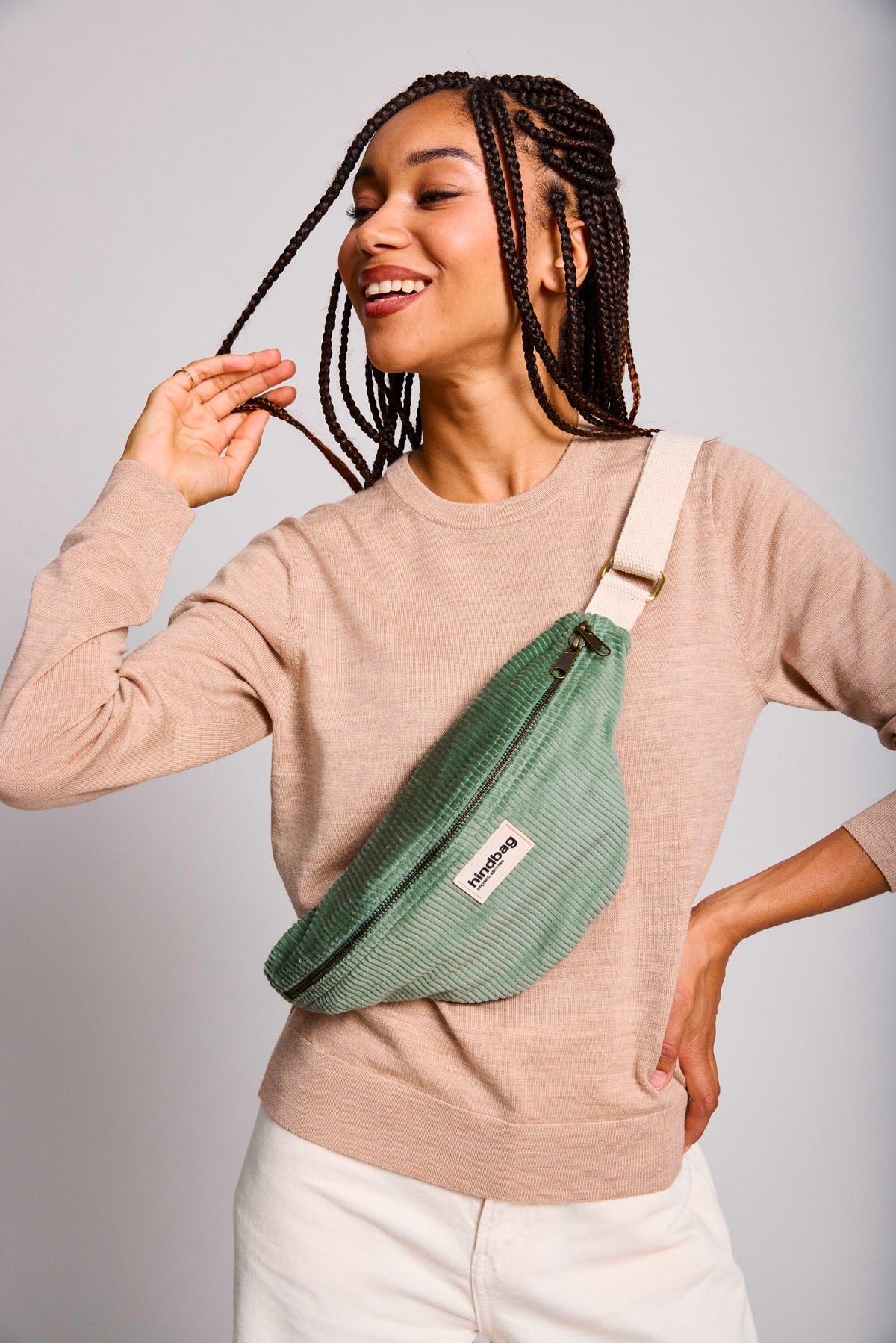 Olivia Velvet Water Green Fanny Pack