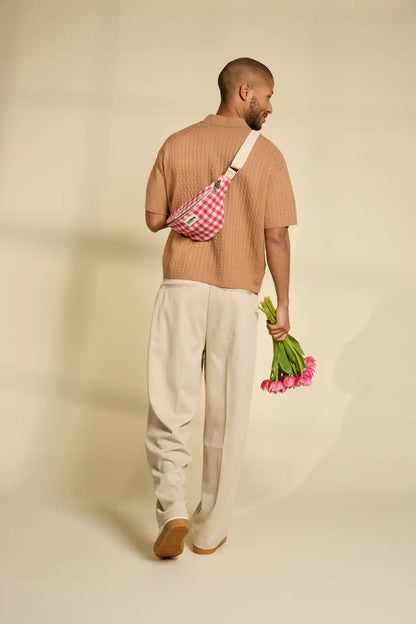 Olivia Vichy pink fanny pack