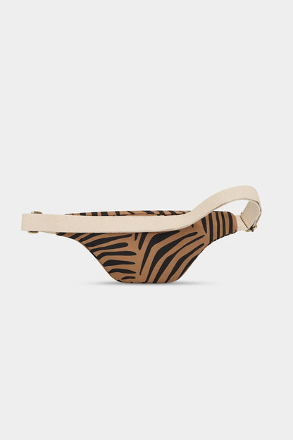 Olivia Belt Bag, Cinnamon Zebra Print