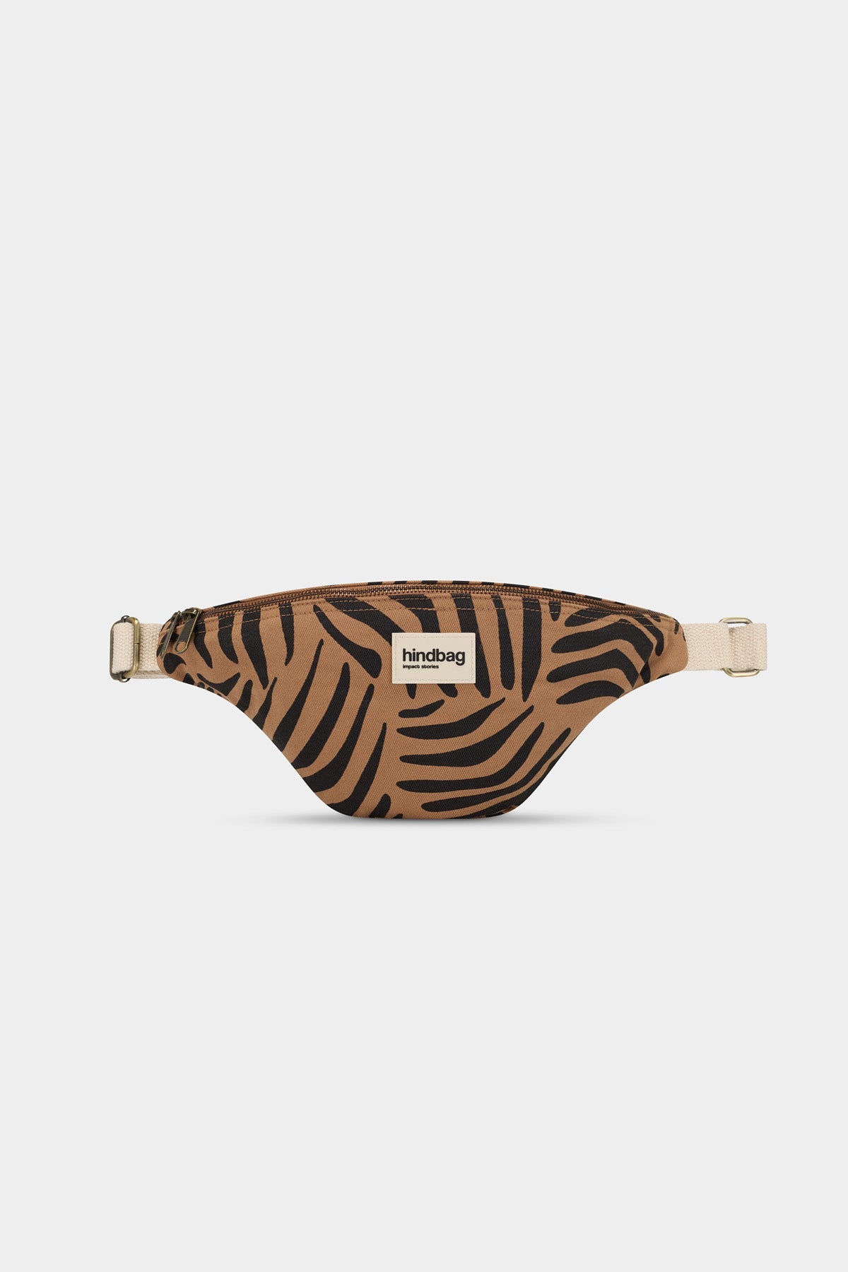 Olivia Belt Bag, Cinnamon Zebra Print
