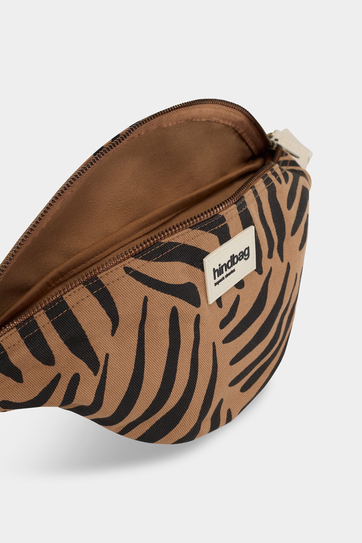 Olivia Belt Bag, Cinnamon Zebra Print