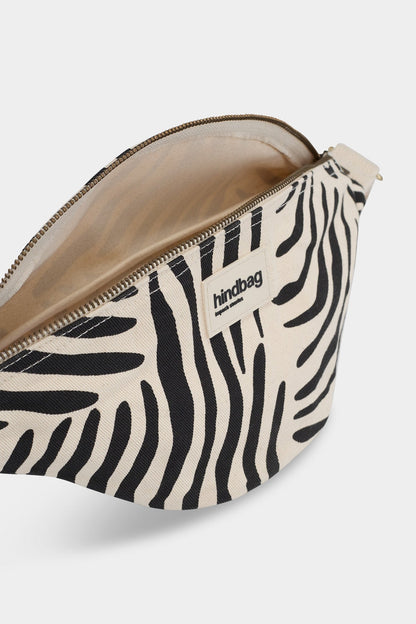 Olivia Ecru Zebra Belt Bag