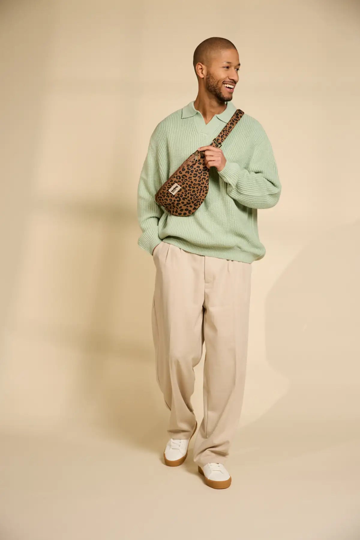 Bum bag L Sasha Cinnamon Leopard