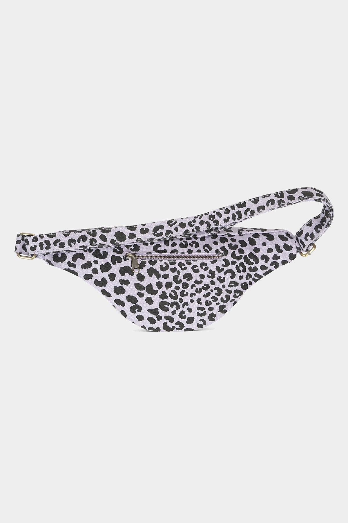 L Sasha Leopard Lilac Fanny Pack