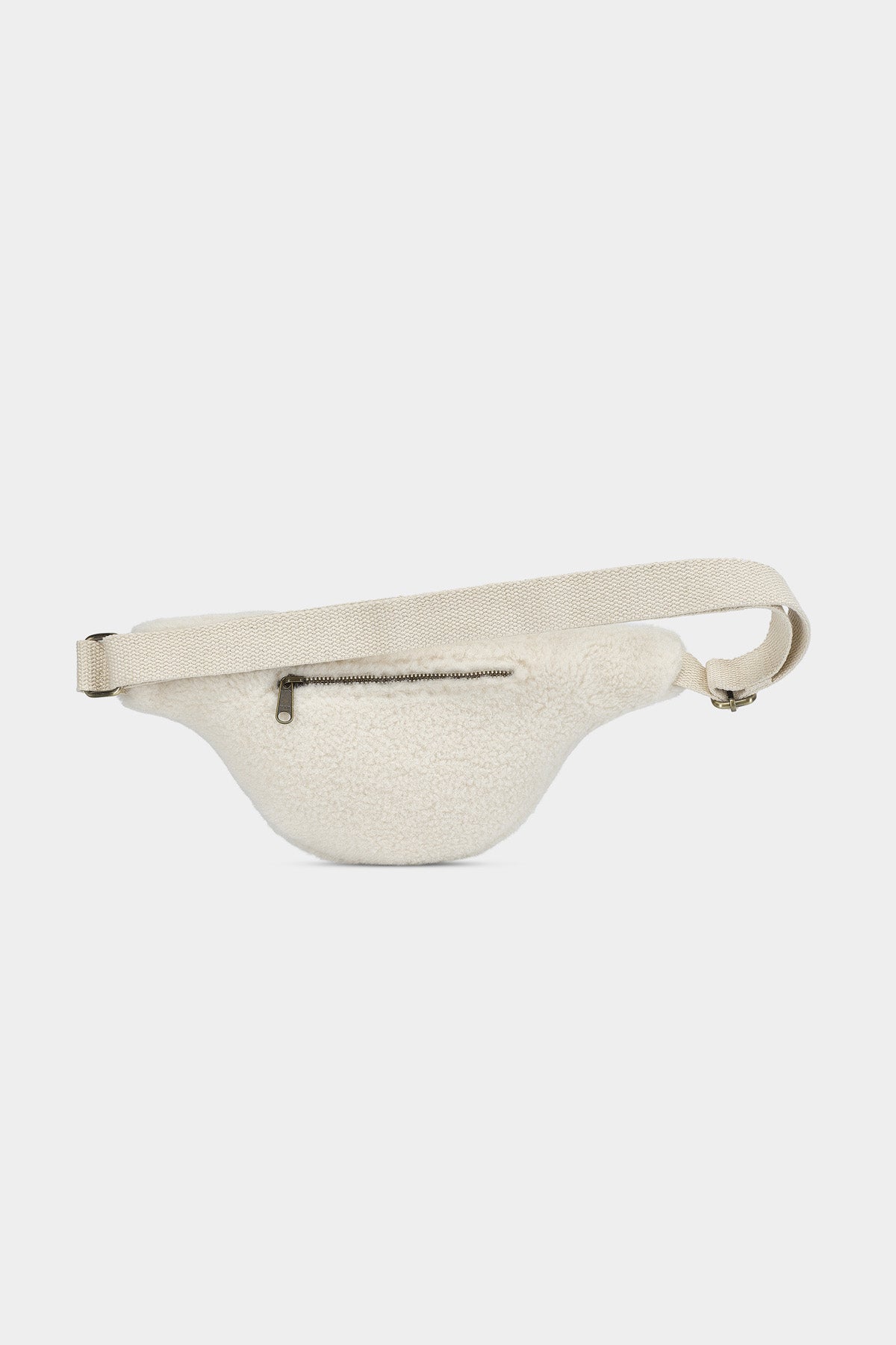 L Sasha Teddy Fanny Pack in Arctic White