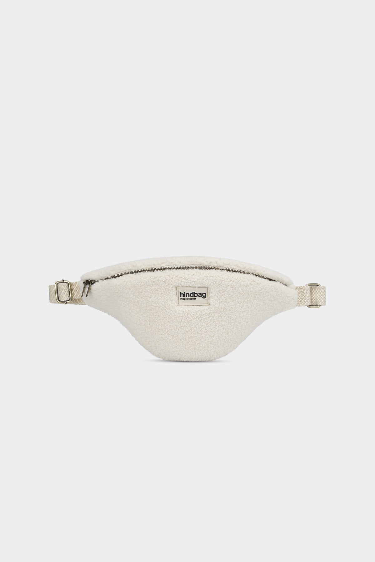 L Sasha Teddy Fanny Pack in Arctic White