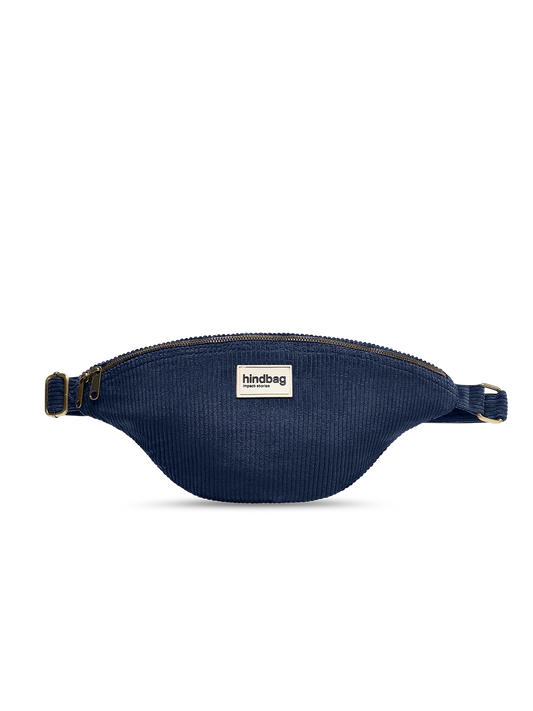 L Sasha fanny pack in navy corduroy