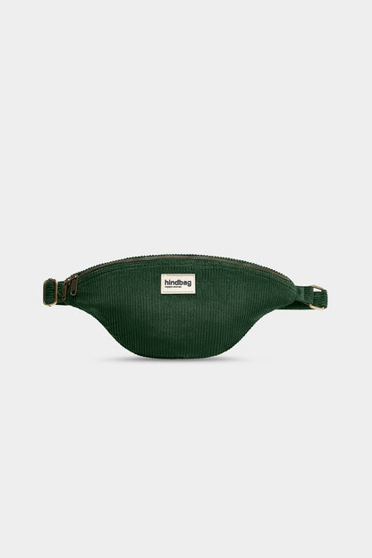 L Sasha fanny pack in pine green corduroy