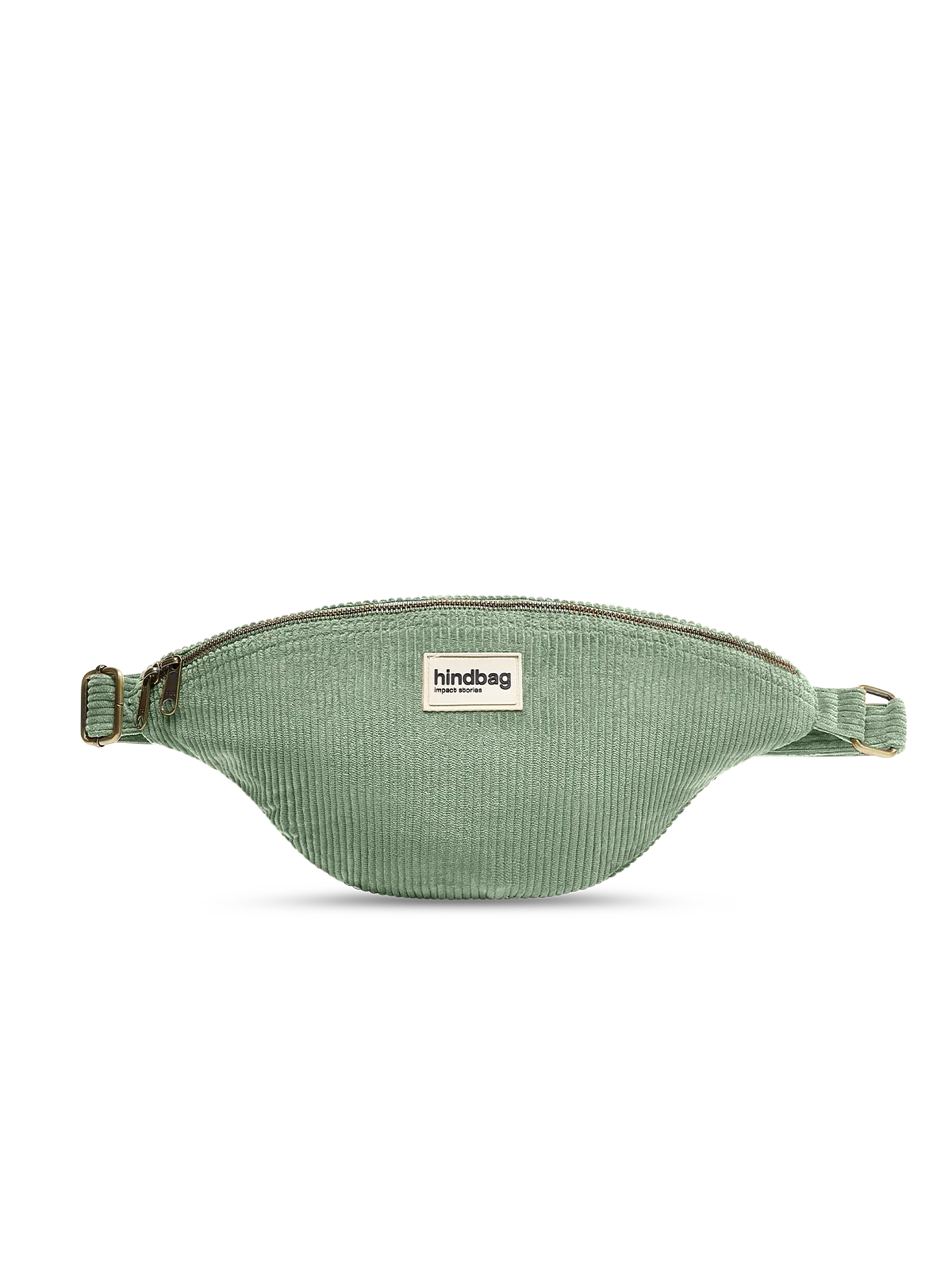 L Sasha fanny pack in mint green corduroy